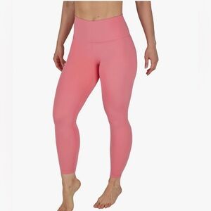 Yogalicious High Waist Ankle Legging Squat Proof Criss Cross V-Back Pant Small